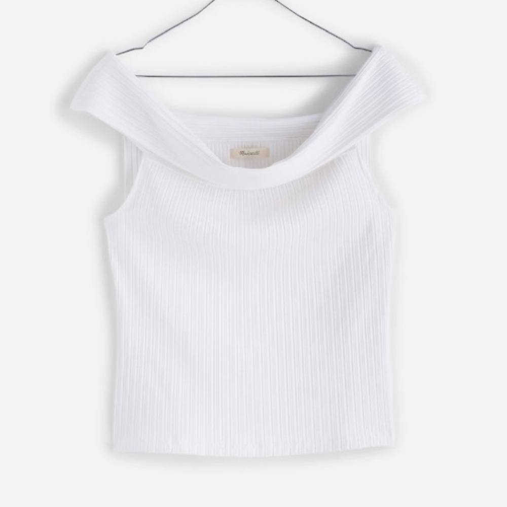 Madewell Ribbed Off-the-Shoulder Top
